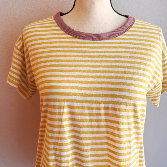 Madewell Whisper Stripe Crewneck Ringer T-Shirt - Picture 4 of 4